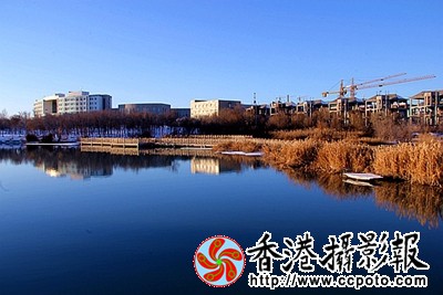 雪染宾河更娇美